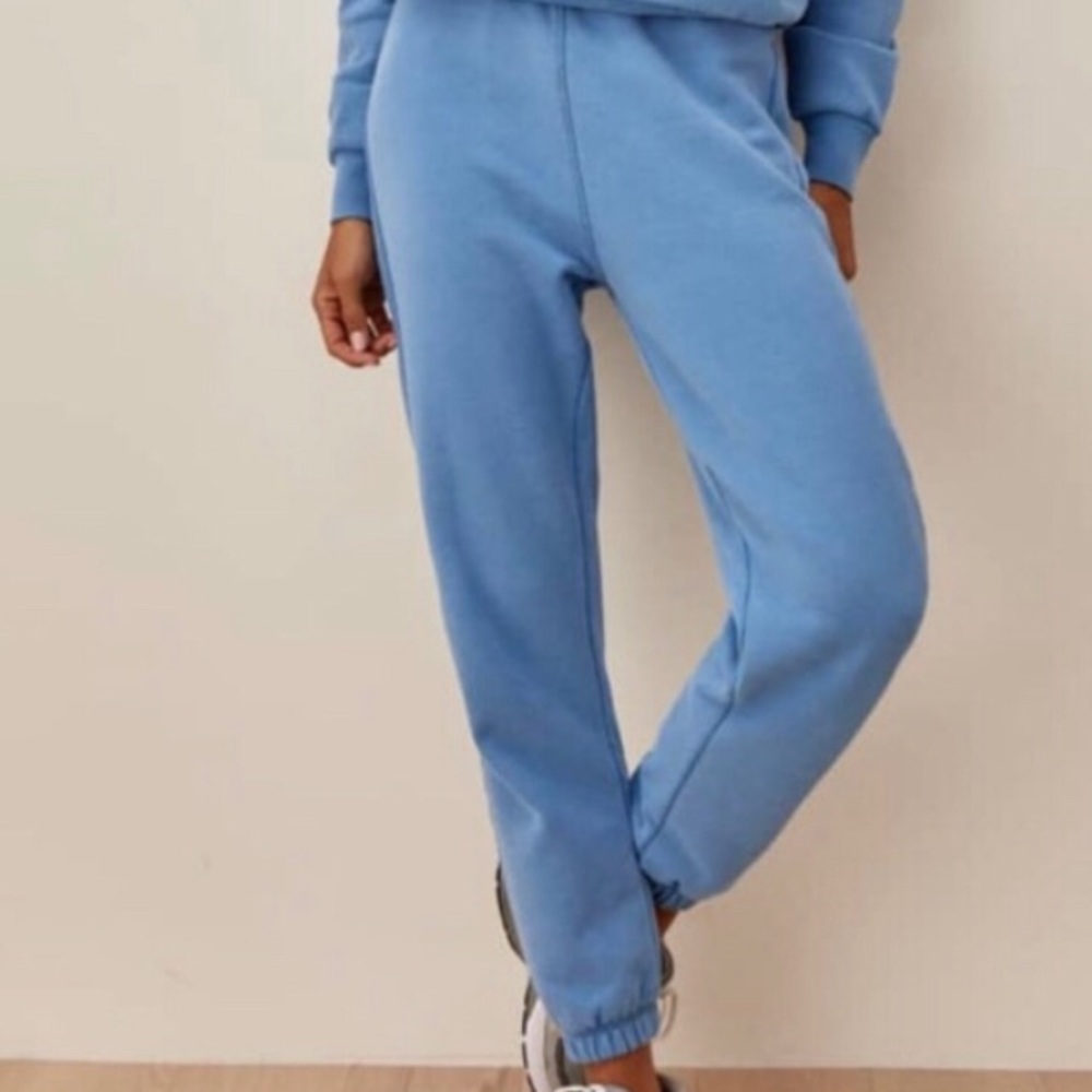 Reformation blue sweatpants